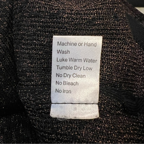 Ming Wang Ombré Bronze Black Beaded Zip Knit Jacket Size Medium Like‎ New - Picture 9 of 9